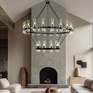 60 Inch Wagon Wheel Chandelier - view 13