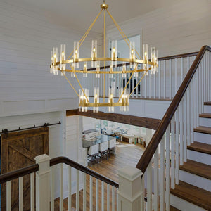 60 Inch Wagon Wheel Chandelier - view 3