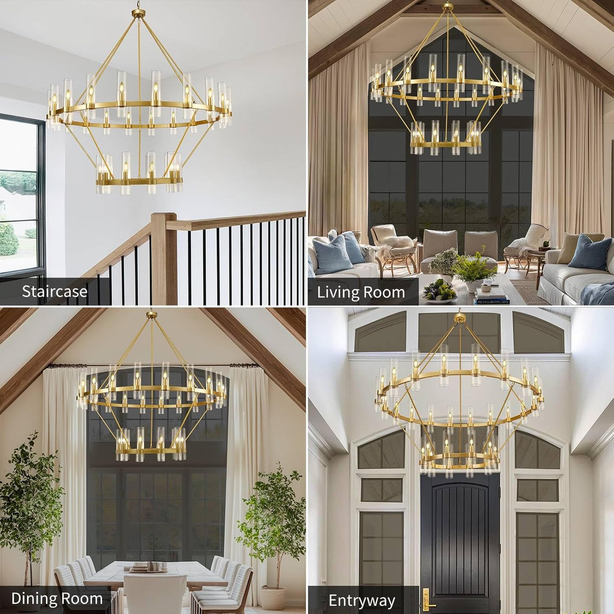 60 Inch Wagon Wheel Chandelier - view 6
