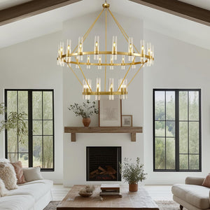 60 Inch Wagon Wheel Chandelier - view 2