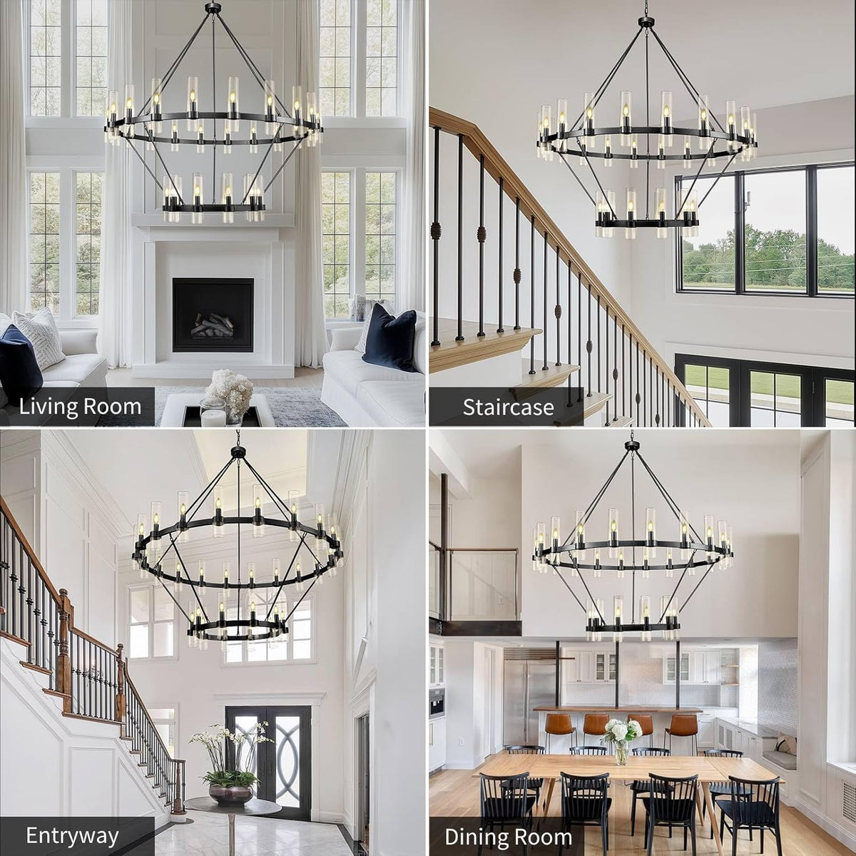 60 Inch Wagon Wheel Chandelier - view 14