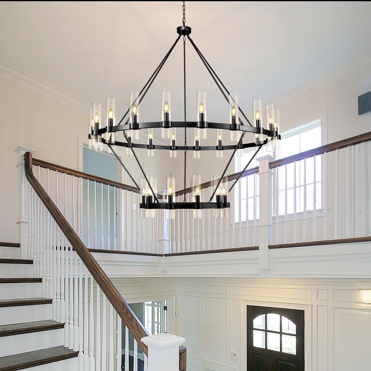 60 Inch Wagon Wheel Chandelier - view 15