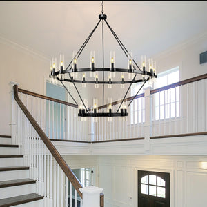 60 Inch Wagon Wheel Chandelier - view 15