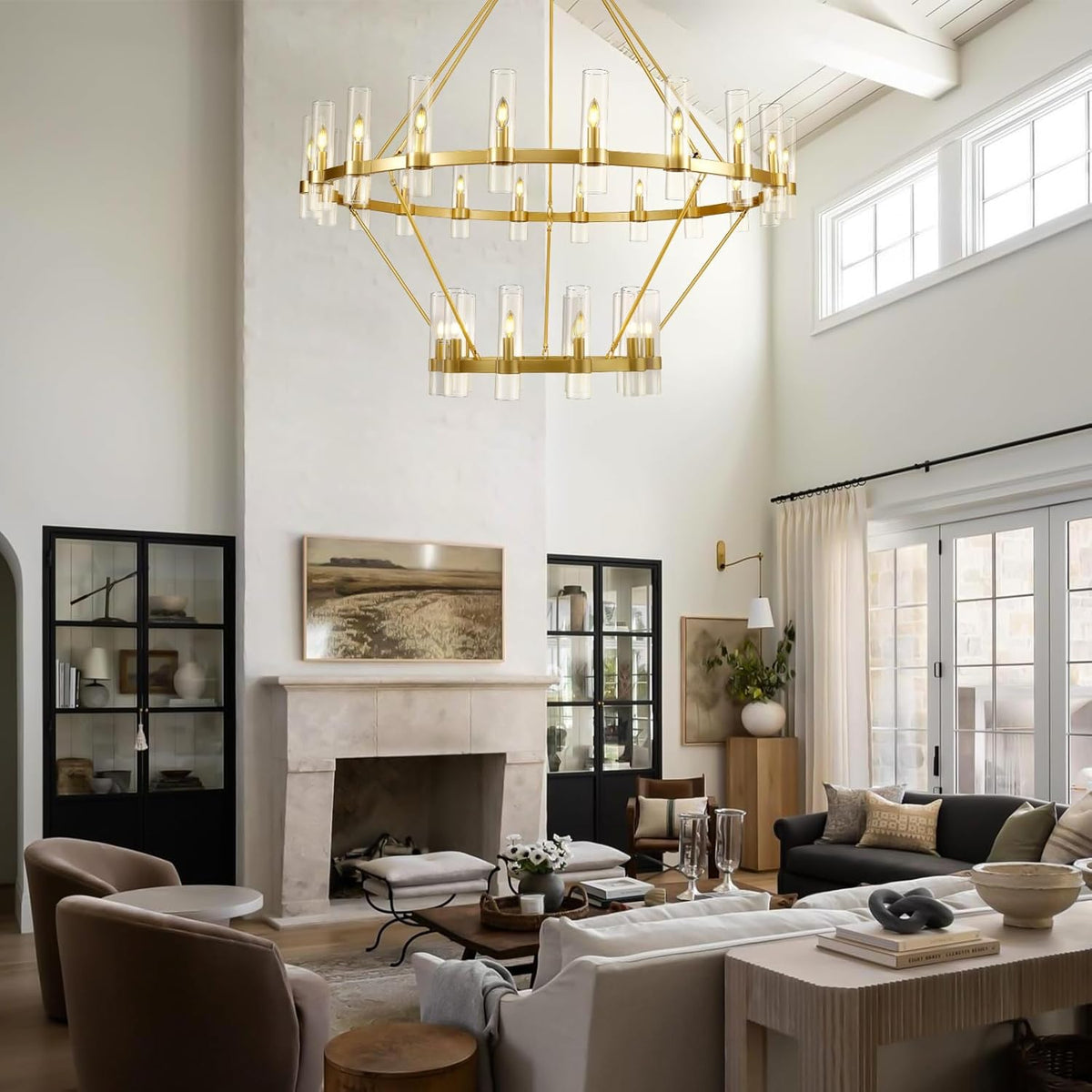 60 Inch Wagon Wheel Chandelier - view 9