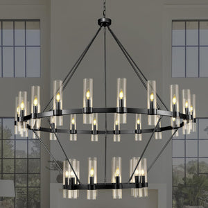 60 Inch Wagon Wheel Chandelier - view 8