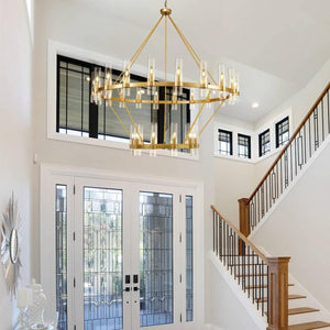 60 Inch Wagon Wheel Chandelier - view 4