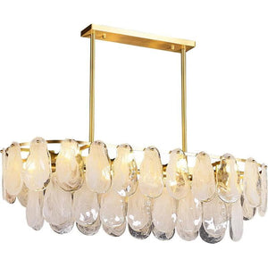 Petal Shaped Crystal Rectangular Chandelier - view 3
