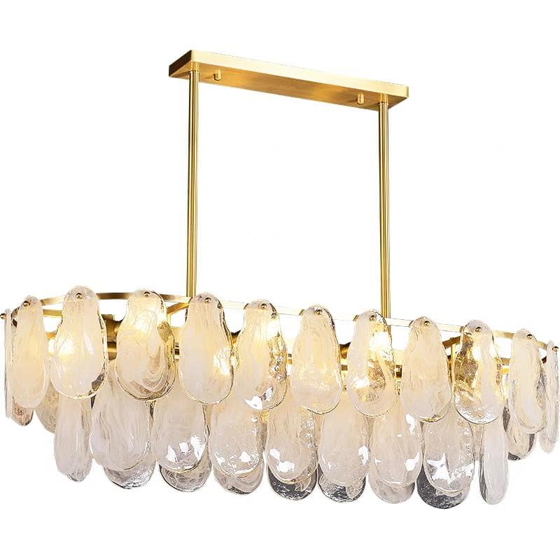 Petal Shaped Crystal Rectangular Chandelier - view 3