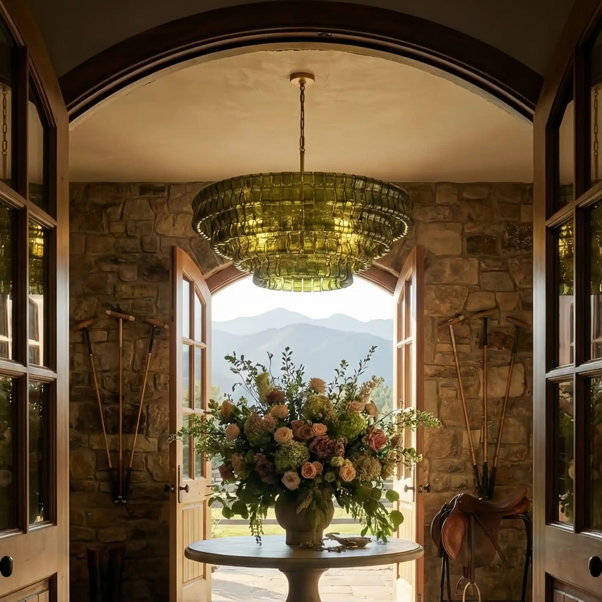 Glacien Round Glass Chandelier - view 28
