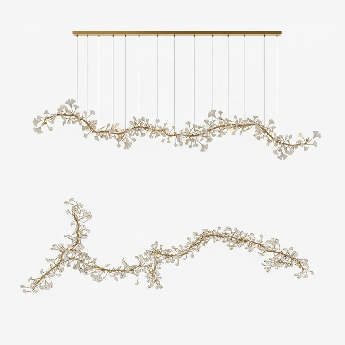 Gingko Ceramic Branch Chandelier E - view 54