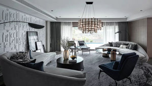Brous Round Glass Chandelier - view 4