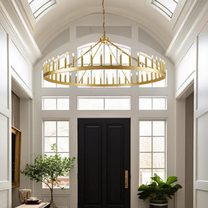 64 Inch Wagon Wheel Chandelier - view 8