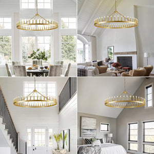 64 Inch Wagon Wheel Chandelier - view 9