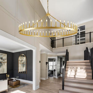 64 Inch Wagon Wheel Chandelier - view 7