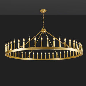 64 Inch Wagon Wheel Chandelier