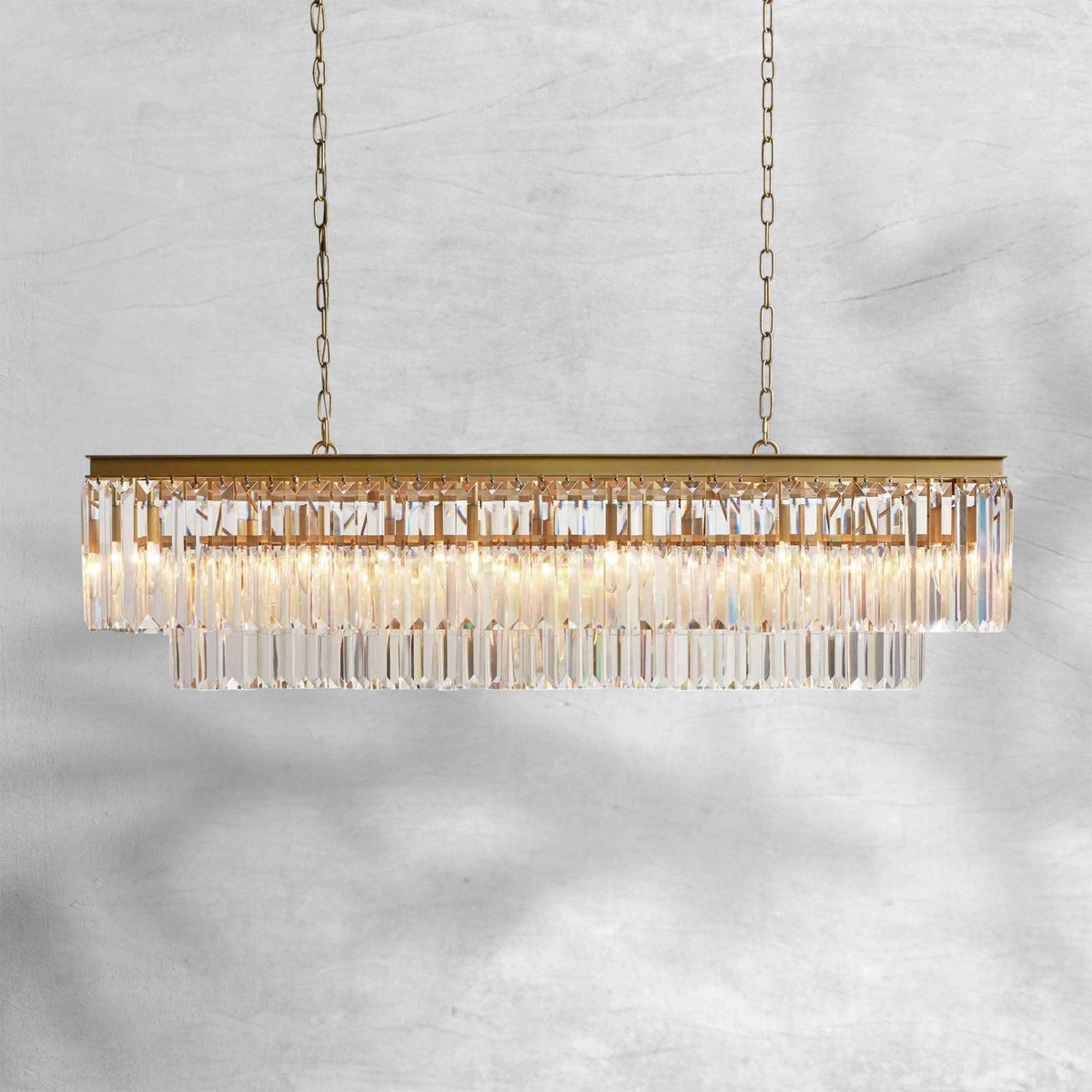 Leyland Tiered Rectangular Chandelier - view 5