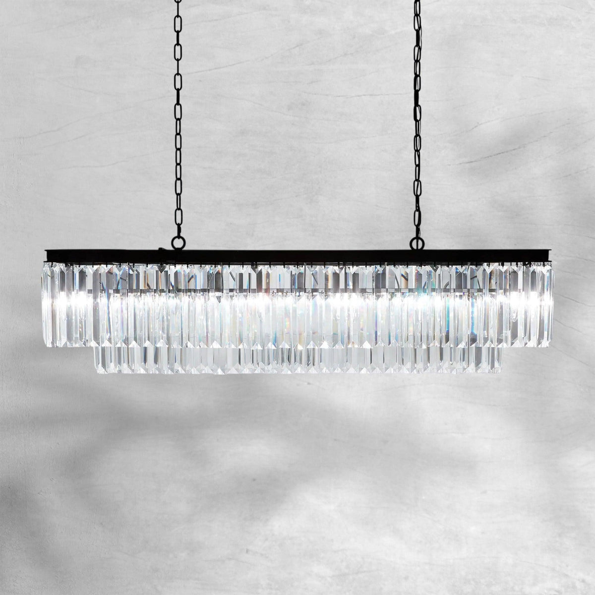 Leyland Tiered Rectangular Chandelier - view 7