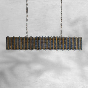 Laila Rectangular Chandelier 37" 49" 70" - view 2