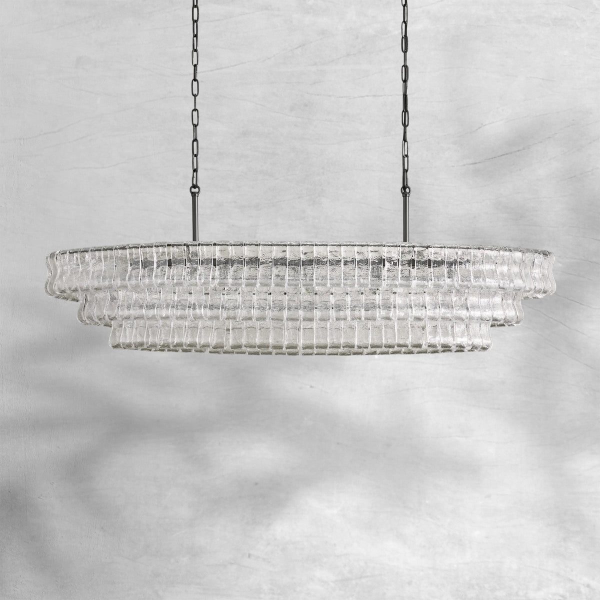 Glacien Oval Chandelier 54"W/65"W - view 19