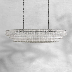 Glacien Oval Chandelier 54"W/65"W - view 19