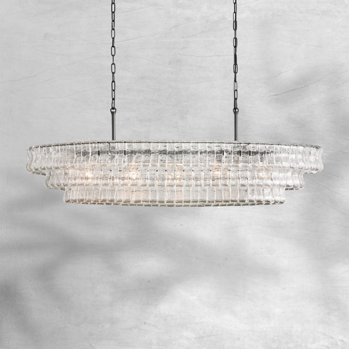 Glacien Oval Chandelier 54"W/65"W - view 21