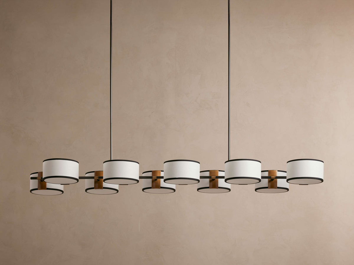Daphne Fabric Linear Chandelier - view 6
