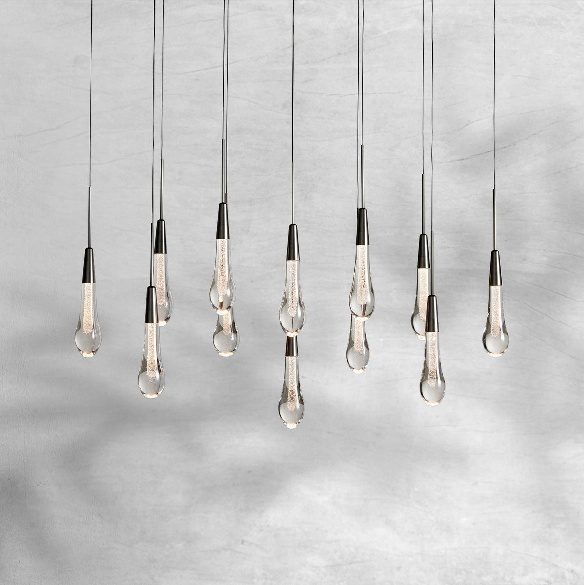 Soltaire Linear Chandelier 37"50"70" - view 2