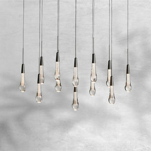 Soltaire Linear Chandelier 37"50"70" - view 2