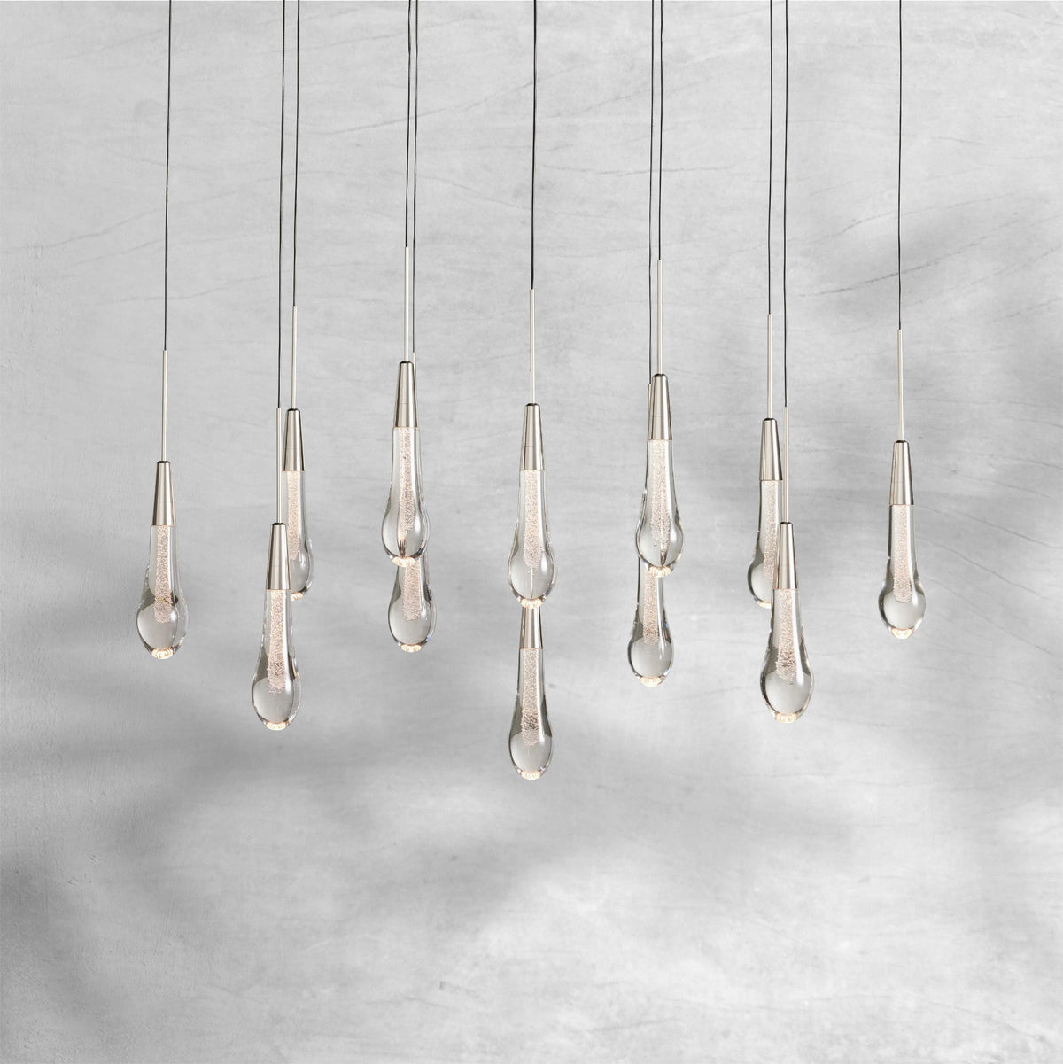 Soltaire Linear Chandelier 37"50"70" - view 3