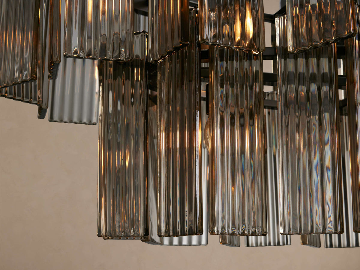 Delsie Oval Tiered Chandelier 63'' 72"W - view 25