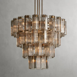 Delsie Round Art Glass Chandelier 38" 48" 60"D - view 4