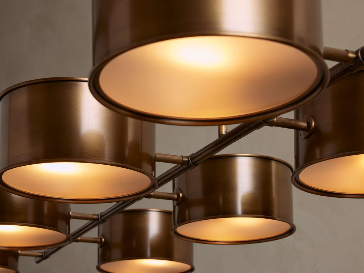 Daphne Metal Linear Chandelier 62''72'' - view 3