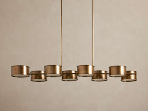 Daphne Metal Linear Chandelier 62''72'' - view 2