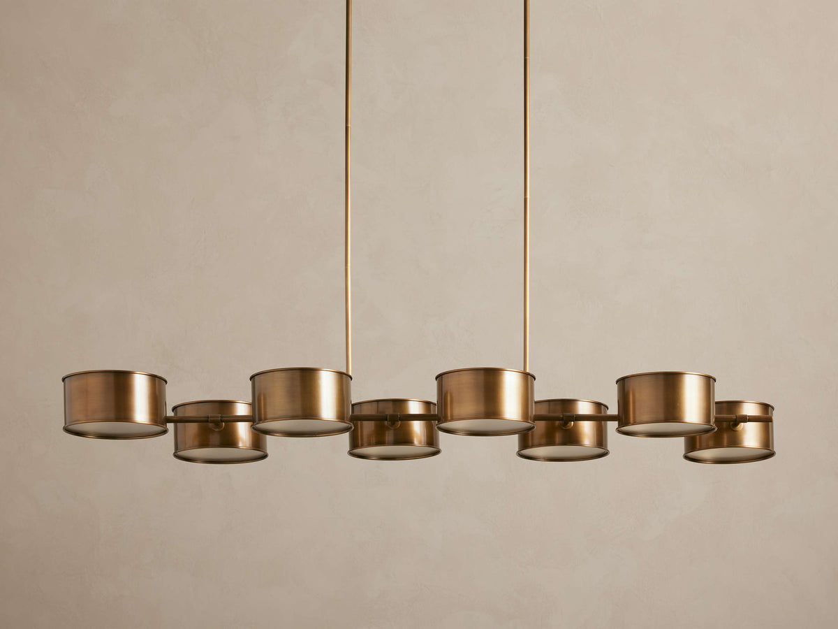 Daphne Metal Linear Chandelier 62''72'' - view 2