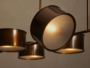 Daphne Metal Linear Chandelier 62''72'' - view 10