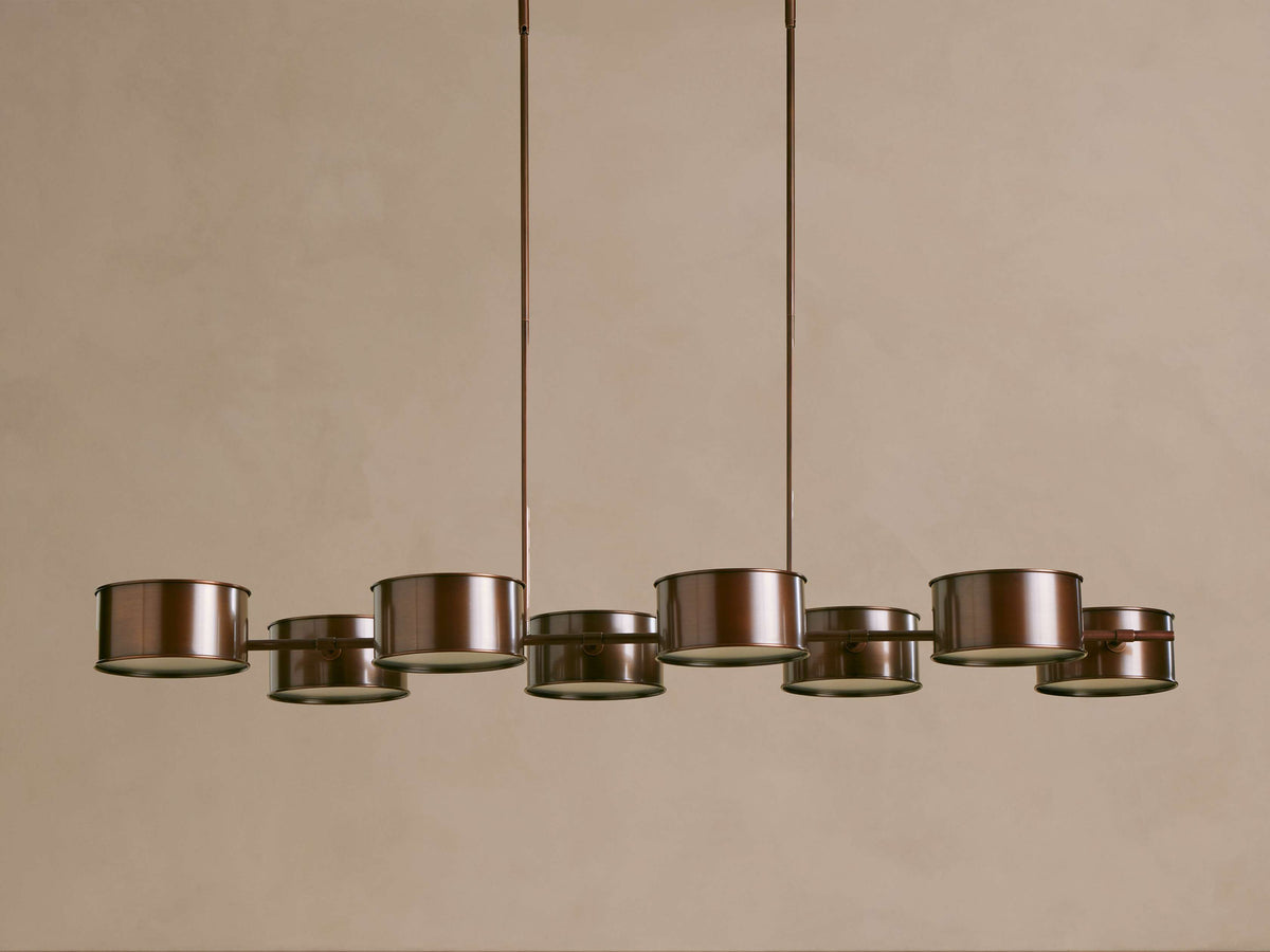 Daphne Metal Linear Chandelier 62''72'' - view 9