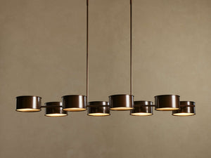 Daphne Metal Linear Chandelier 62''72'' - view 8