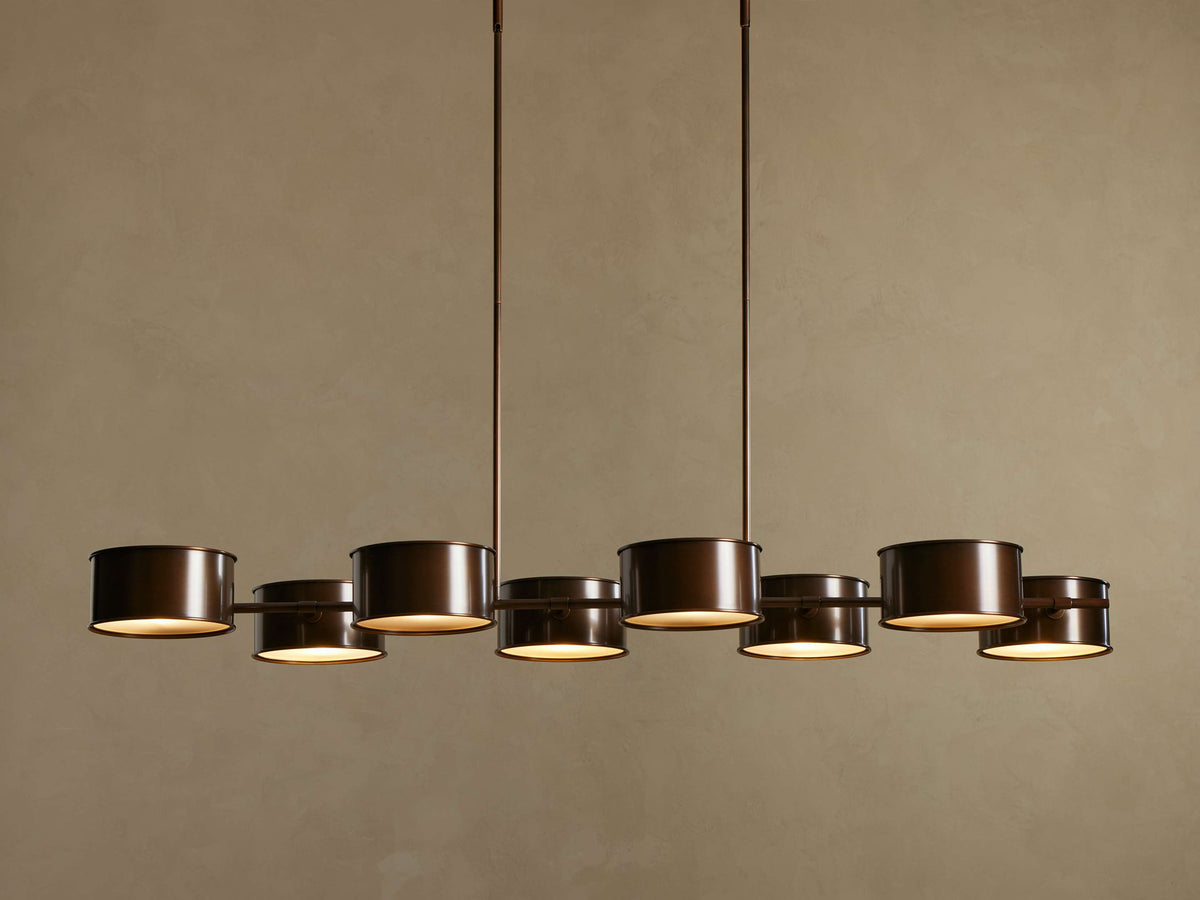 Daphne Metal Linear Chandelier 62''72'' - view 8