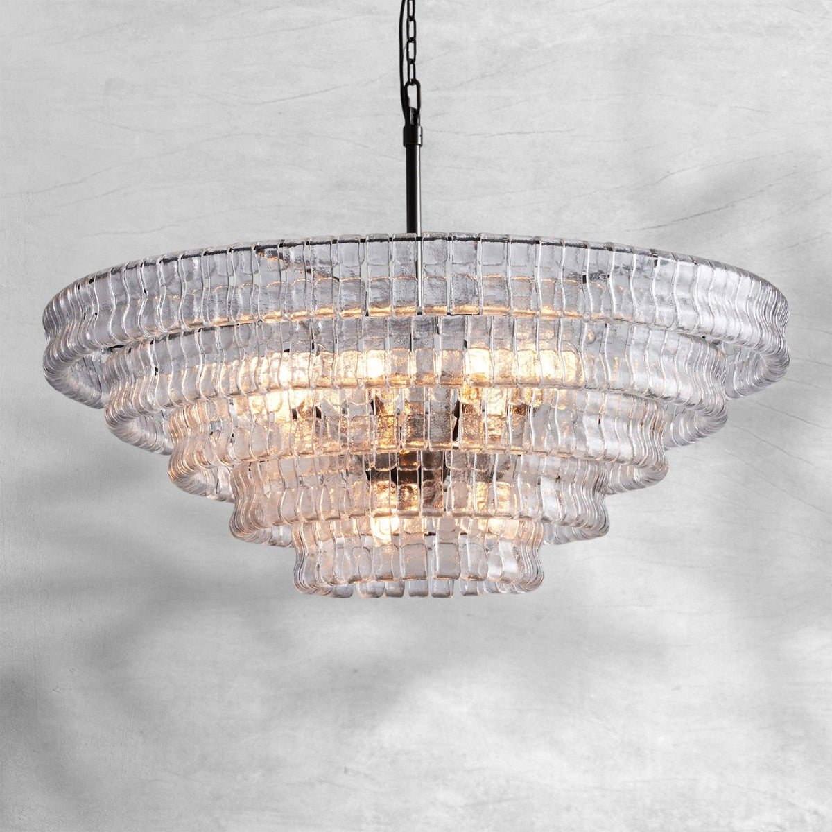 Ghiaccio Round Chandelier 24"36"48"60" - view 34