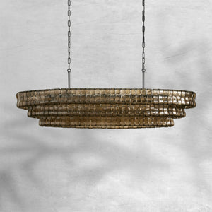 Glacien Oval Chandelier 54"W/65"W - view 17
