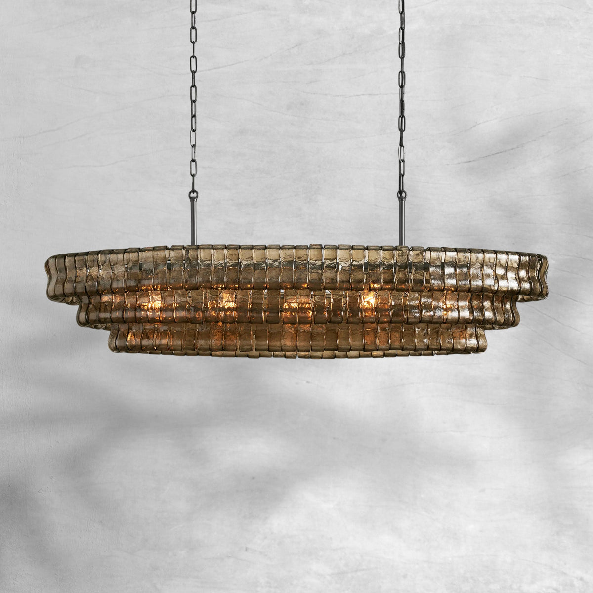 Glacien Oval Chandelier 54"W/65"W - view 16