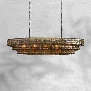 Glacien Oval Chandelier 54"W/65"W - view 16