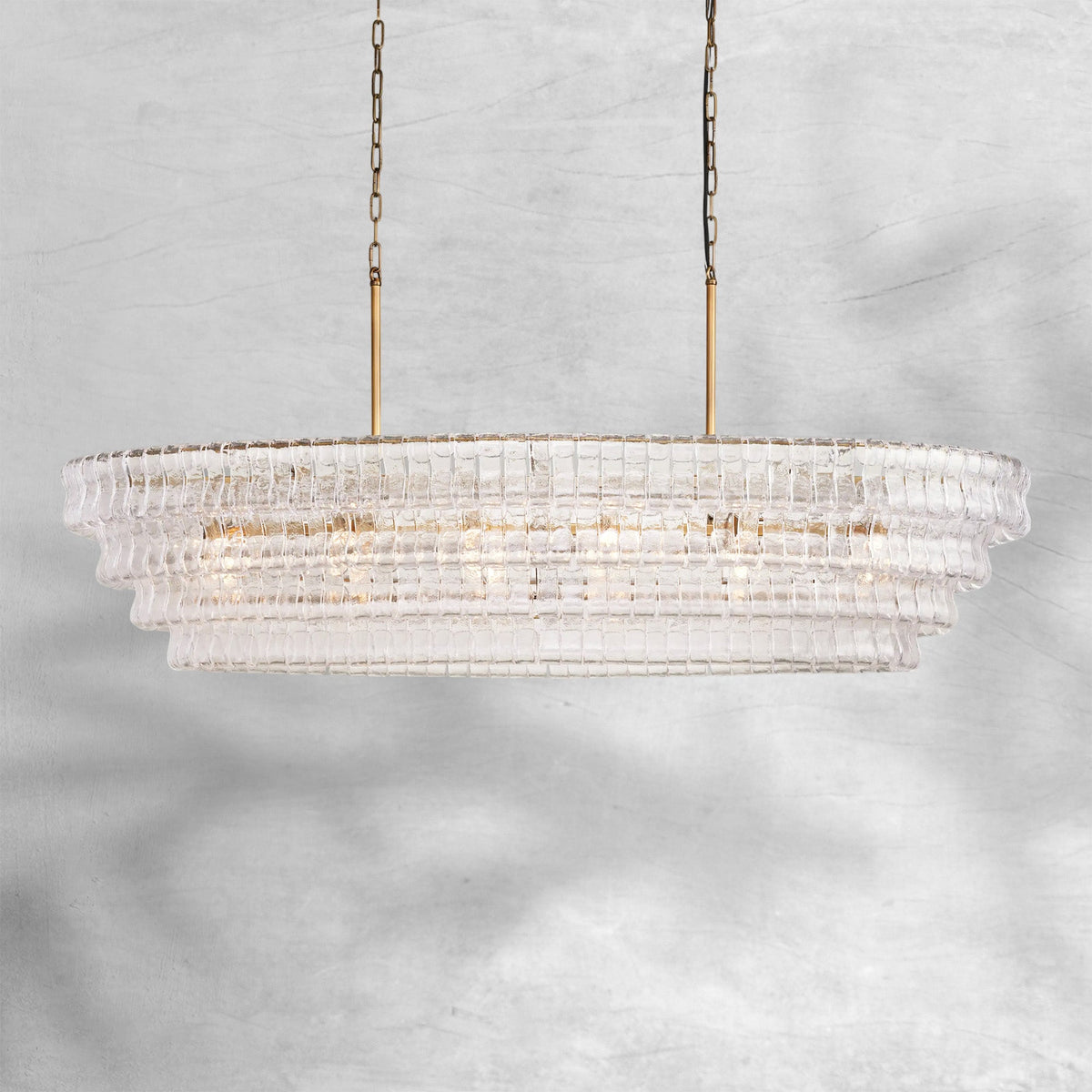Glacien Oval Chandelier 54"W/65"W - view 23