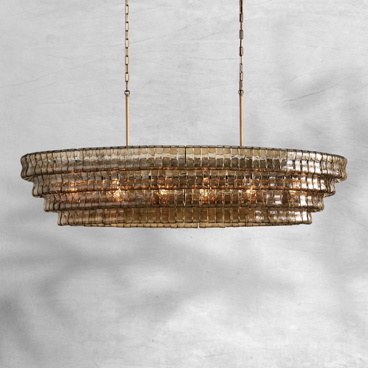 Glacien Oval Chandelier 54"W/65"W - view 26
