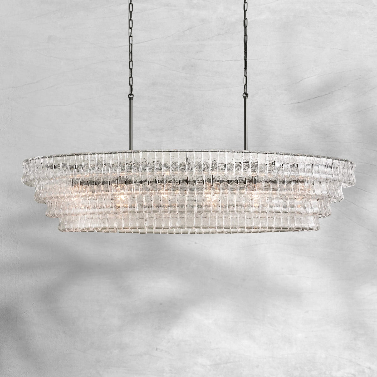 Glacien Oval Chandelier 54"W/65"W - view 29