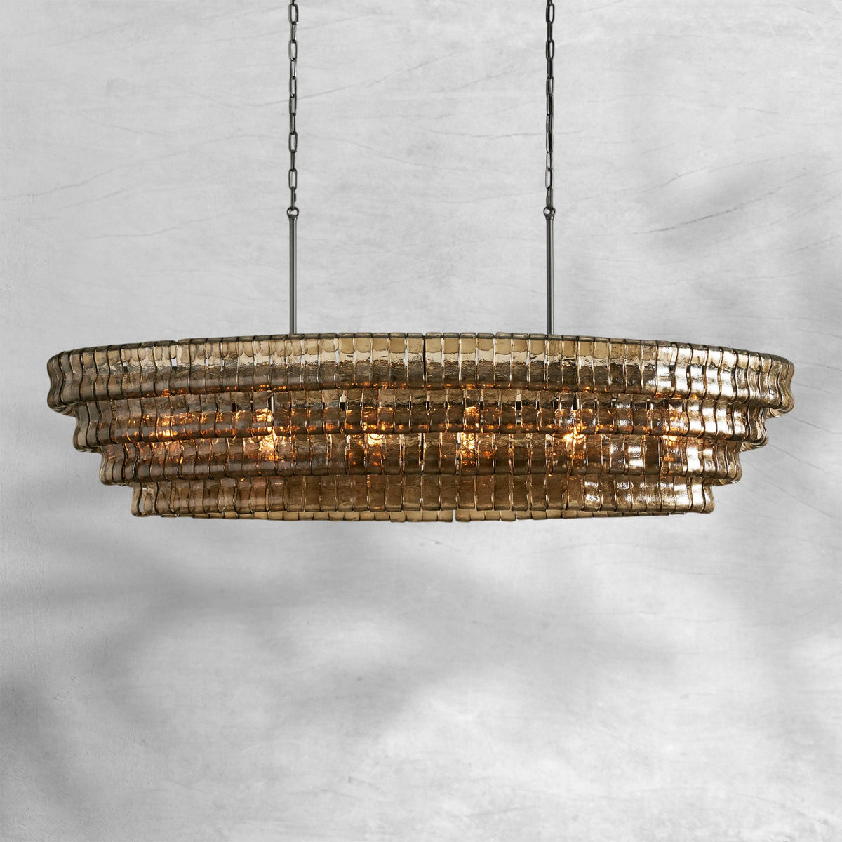 Glacien Oval Chandelier 54"W/65"W - view 28