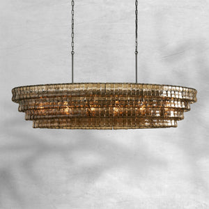 Glacien Oval Chandelier 54"W/65"W - view 28