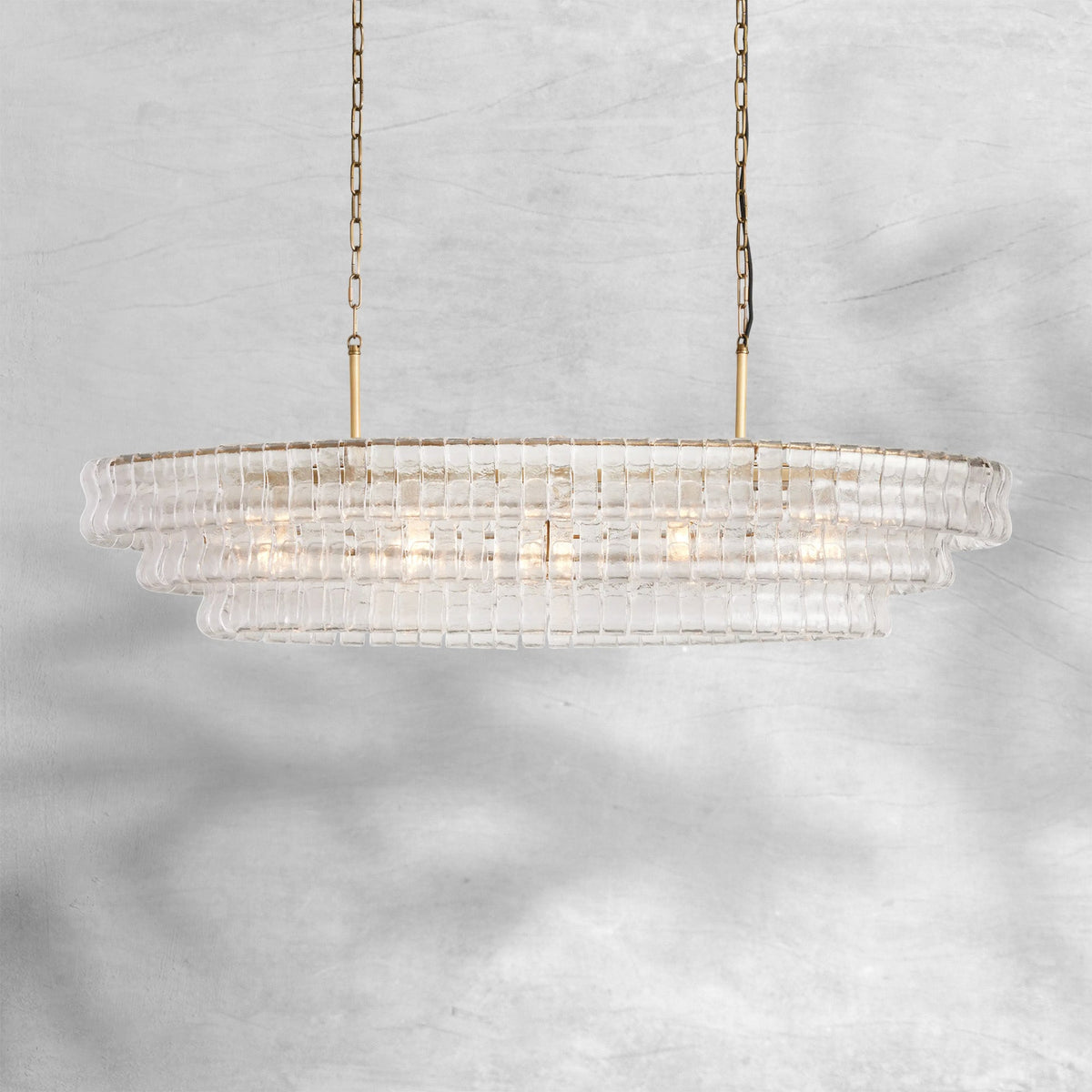 Glacien Oval Chandelier 54"W/65"W - view 20