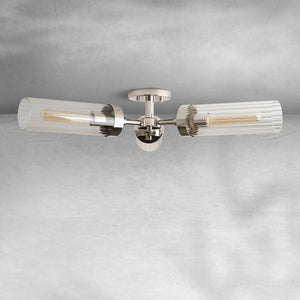 Andreas 3-Light Flushmount, flush mount - view 5