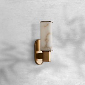 Harlin Alabaster Modern Wall Sconce, chandelier - view 2